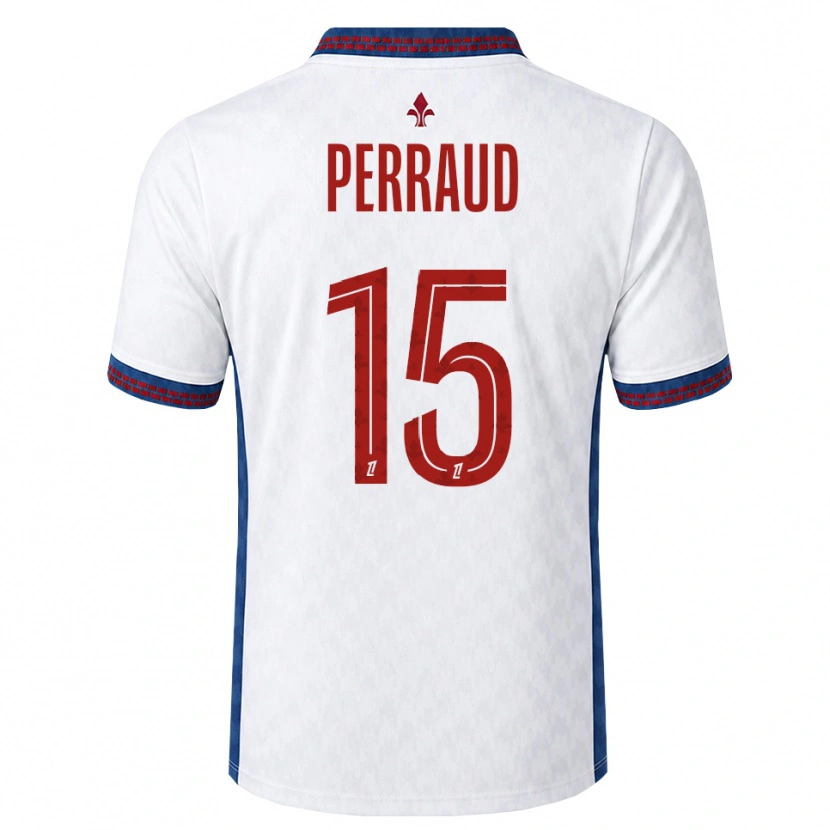 Danxen Homme Maillot Romain Perraud #15 Rouge Blanc Bleu Tenues Extérieur 2026/27 T-Shirt