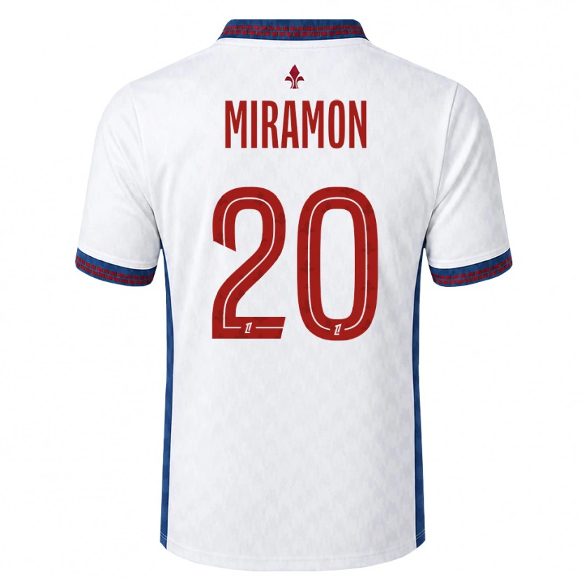 Danxen Homme Maillot Ignacio Miramón #20 Rouge Blanc Bleu Tenues Extérieur 2026/27 T-Shirt