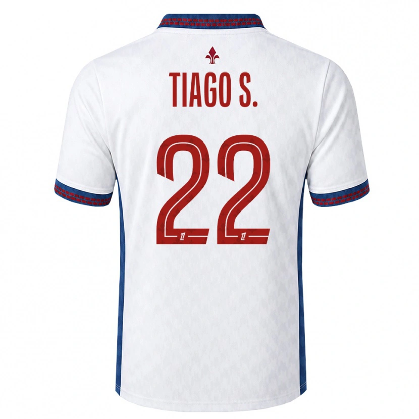 Danxen Homme Maillot Tiago Santos #22 Rouge Blanc Bleu Tenues Extérieur 2026/27 T-Shirt