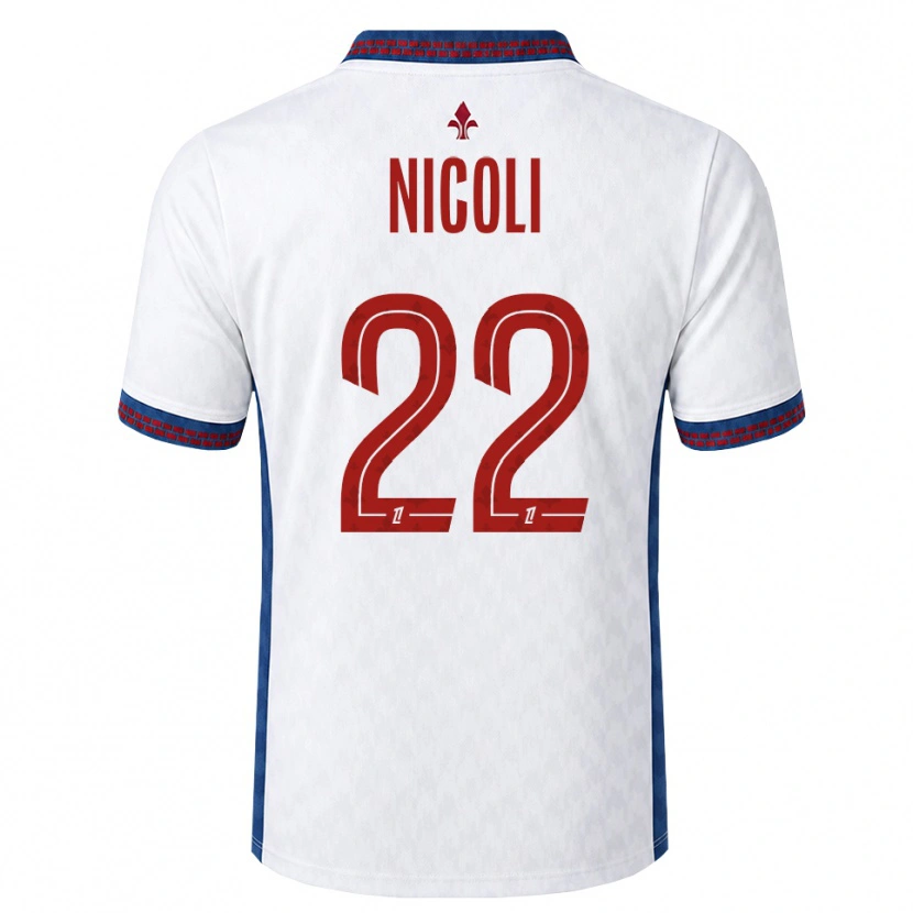 Danxen Homme Maillot Morgane Nicoli #22 Rouge Blanc Bleu Tenues Extérieur 2026/27 T-Shirt