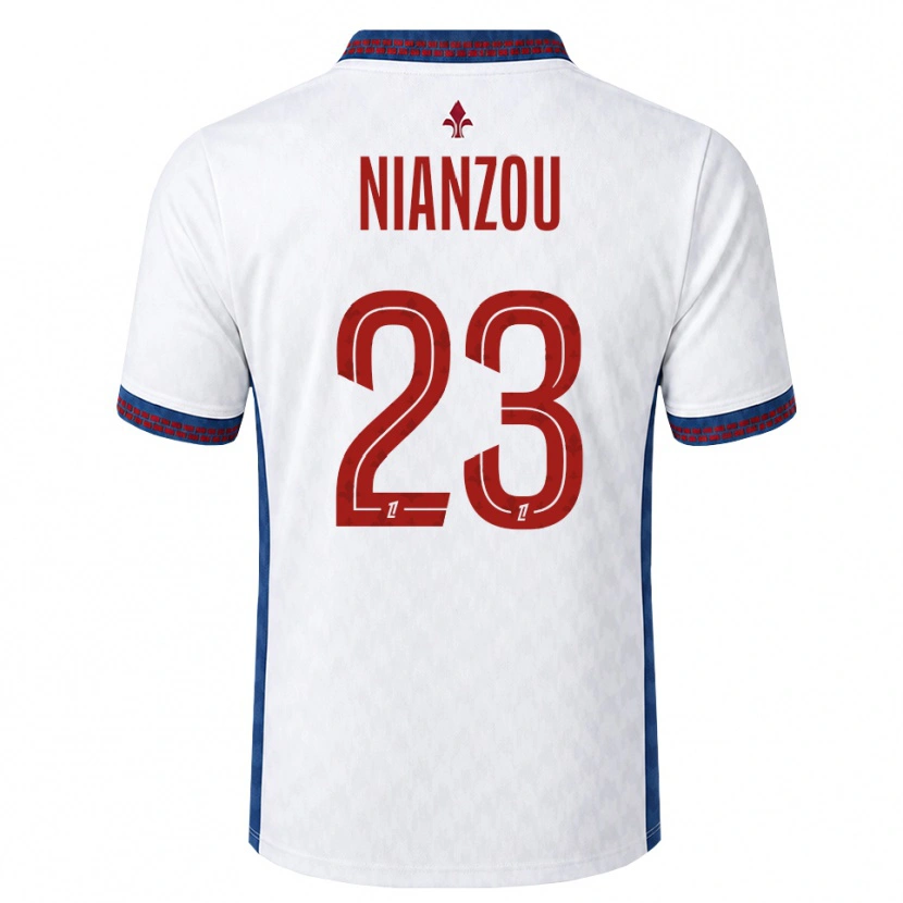 Danxen Homme Maillot Tanguy Nianzou #23 Rouge Blanc Bleu Tenues Extérieur 2026/27 T-Shirt