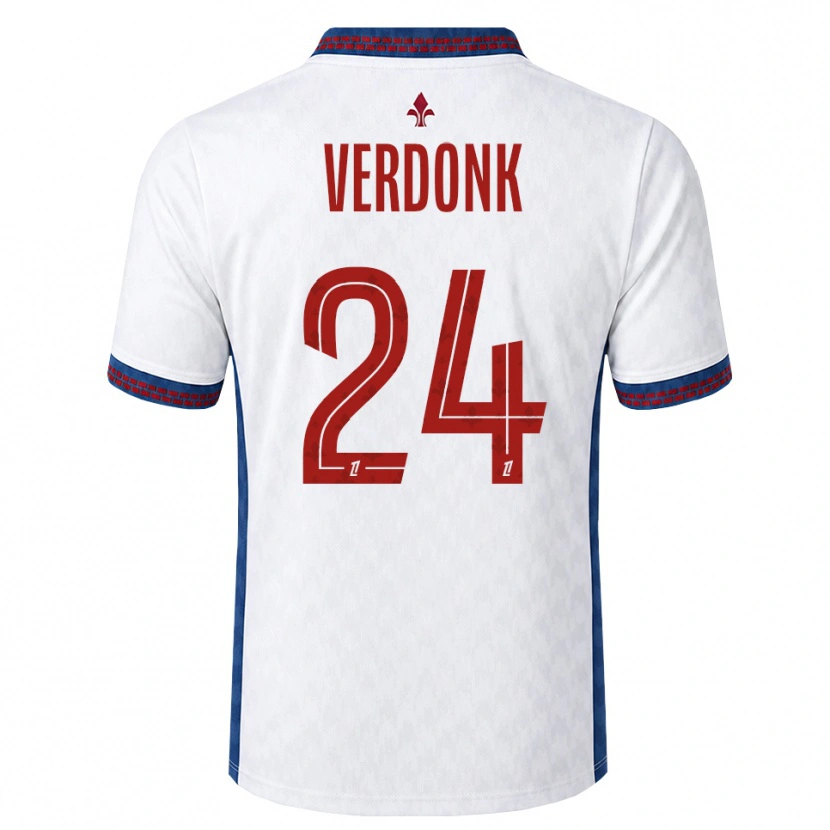 Danxen Homme Maillot Calvin Verdonk #24 Rouge Blanc Bleu Tenues Extérieur 2026/27 T-Shirt
