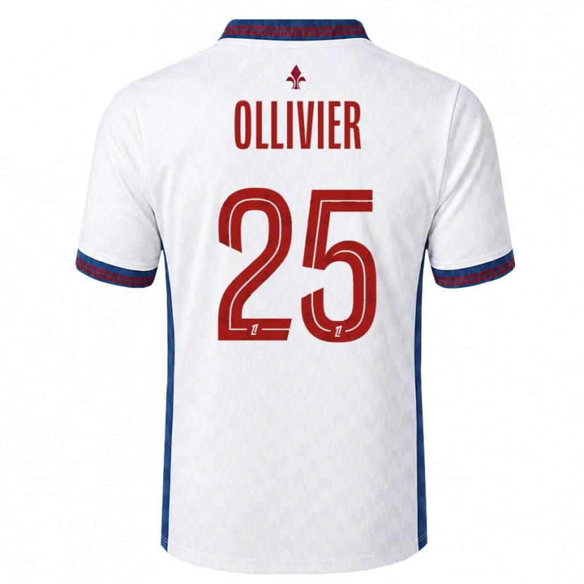 Danxen Homme Maillot Agathe Ollivier #25 Rouge Blanc Bleu Tenues Extérieur 2026/27 T-Shirt