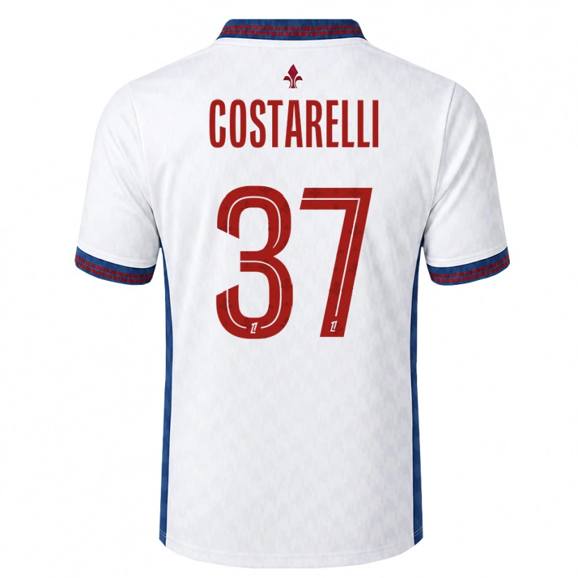 Danxen Homme Maillot Morgan Costarelli #37 Rouge Blanc Bleu Tenues Extérieur 2026/27 T-Shirt