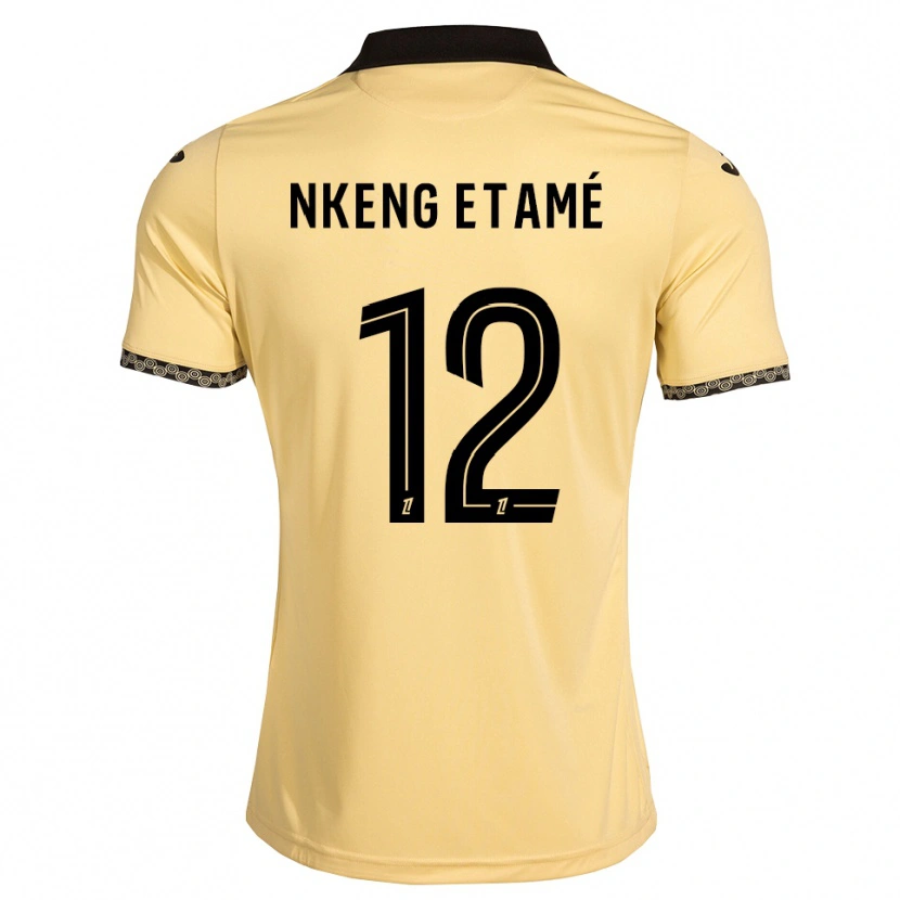 Danxen Homme Maillot Shaï Nkeng Etamé #12 Blanc Navajo Noir Tenues Extérieur 2026/27 T-Shirt