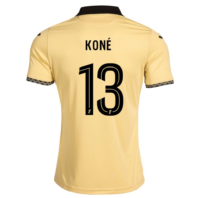 Danxen Homme Maillot Mamadou Koné #13 Blanc Navajo Noir Tenues Extérieur 2026/27 T-Shirt
