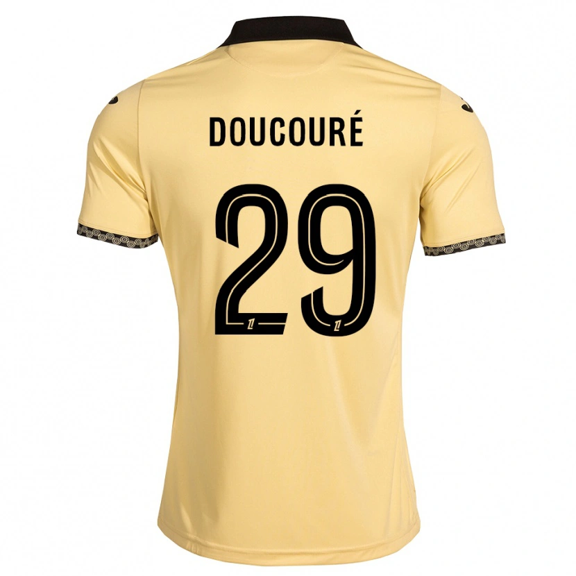 Danxen Homme Maillot Siriné Doucouré #29 Blanc Navajo Noir Tenues Extérieur 2026/27 T-Shirt