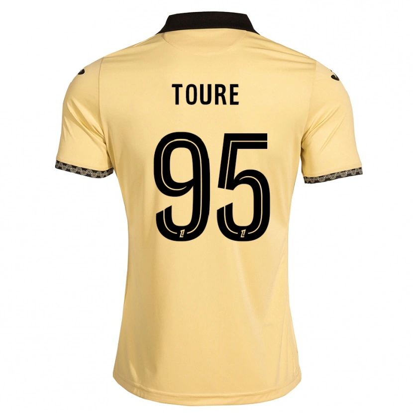 Danxen Homme Maillot Isaak Touré #95 Blanc Navajo Noir Tenues Extérieur 2026/27 T-Shirt