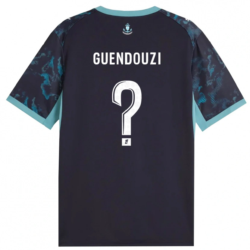Danxen Homme Maillot Milan Guendouzi #0 Turquoise Pâle Blanc Noir Tenues Extérieur 2026/27 T-Shirt