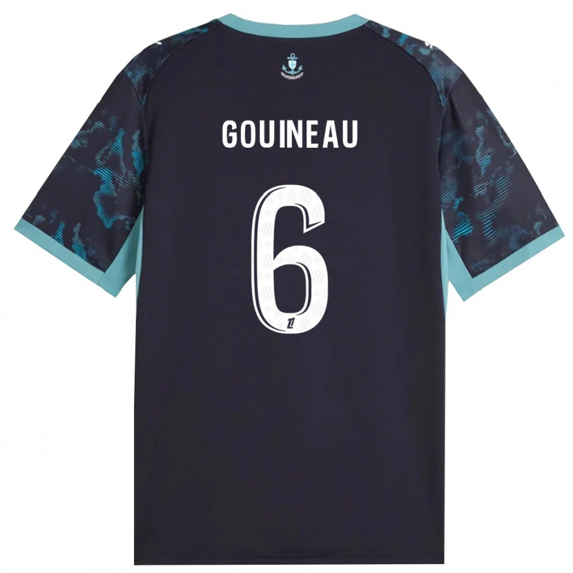 Danxen Homme Maillot Coline Gouineau #6 Turquoise Pâle Blanc Noir Tenues Extérieur 2026/27 T-Shirt
