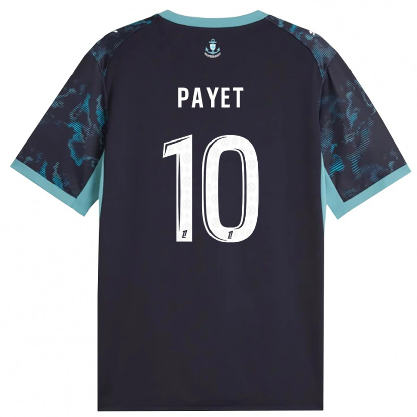 Danxen Homme Maillot Dimitri Payet #10 Turquoise Pâle Blanc Noir Tenues Extérieur 2026/27 T-Shirt