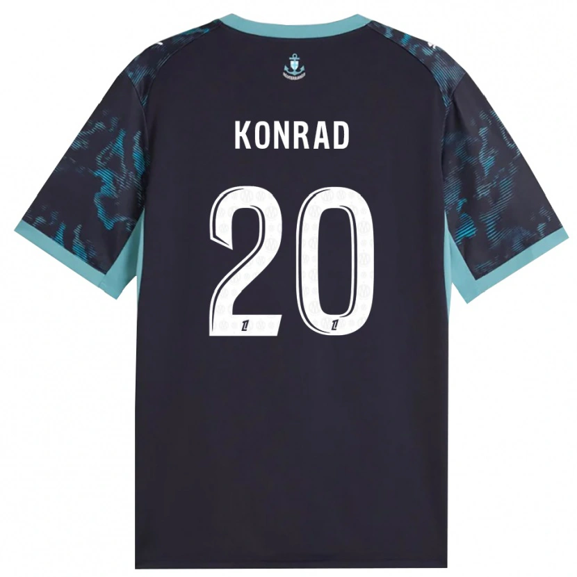Danxen Homme Maillot Konrad De La Fuente #20 Turquoise Pâle Blanc Noir Tenues Extérieur 2026/27 T-Shirt