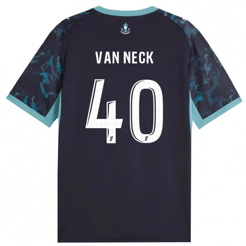 Danxen Homme Maillot Jelle Van Neck #40 Turquoise Pâle Blanc Noir Tenues Extérieur 2026/27 T-Shirt