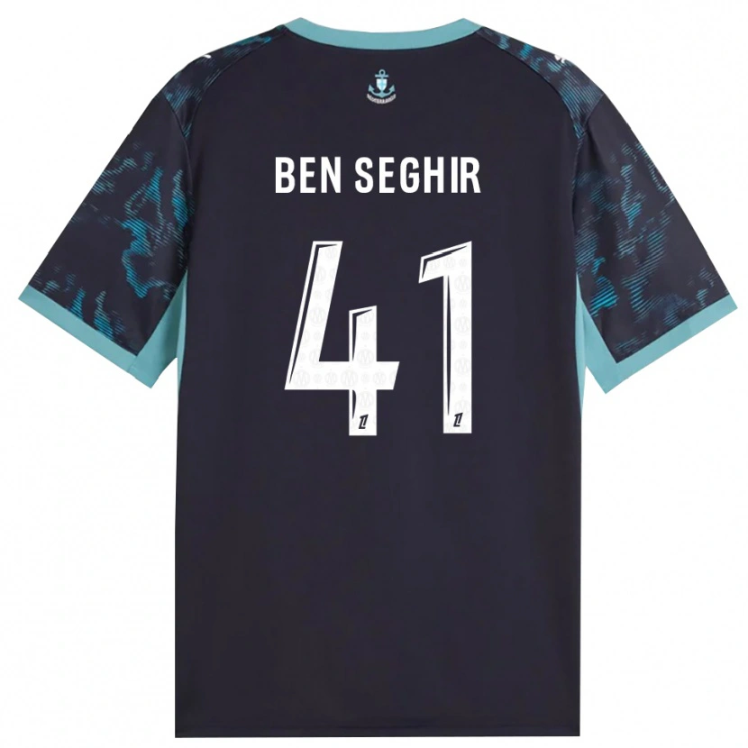 Danxen Homme Maillot Salim Ben Seghir #41 Turquoise Pâle Blanc Noir Tenues Extérieur 2026/27 T-Shirt