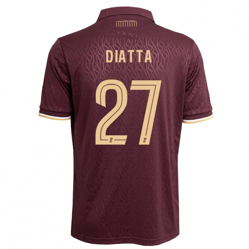 Danxen Homme Maillot Krépin Diatta #27 Marron Brun De Sable Tenues Extérieur 2026/27 T-Shirt