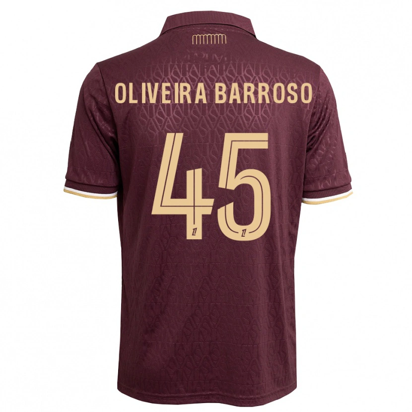 Danxen Homme Maillot Mickael Oliveira Barroso #45 Marron Brun De Sable Tenues Extérieur 2026/27 T-Shirt