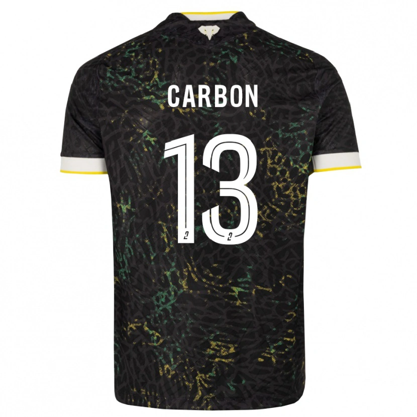 Danxen Homme Maillot Lancelot Carbon #13 Noir Blanc Jaune Tenues Extérieur 2026/27 T-Shirt