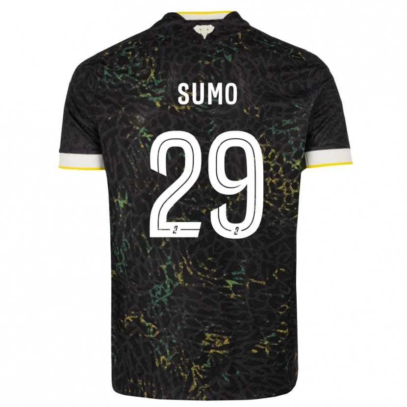 Danxen Homme Maillot Eva Sumo #29 Noir Blanc Jaune Tenues Extérieur 2026/27 T-Shirt
