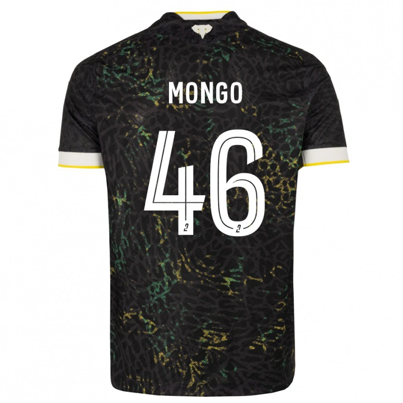 Danxen Homme Maillot Enzo Mongo #46 Noir Blanc Jaune Tenues Extérieur 2026/27 T-Shirt