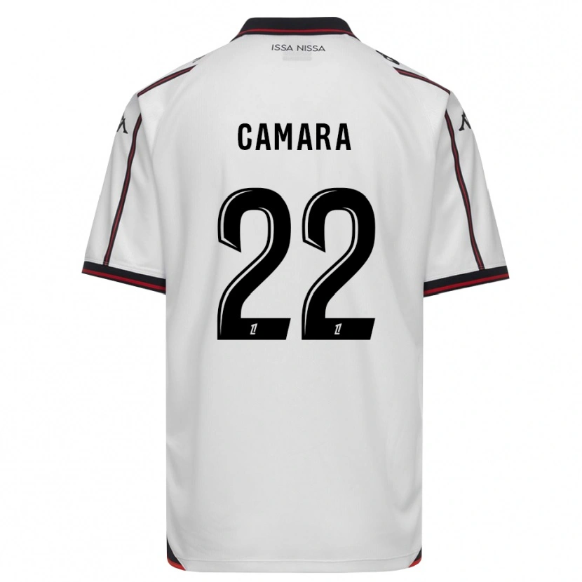Danxen Homme Maillot Issiaga Camara #22 Noir Blanc Tenues Extérieur 2026/27 T-Shirt