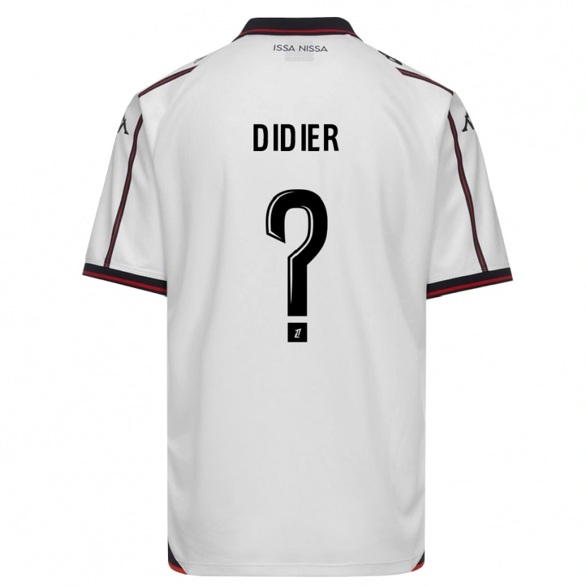 Danxen Homme Maillot Simon Didier #0 Noir Blanc Tenues Extérieur 2026/27 T-Shirt