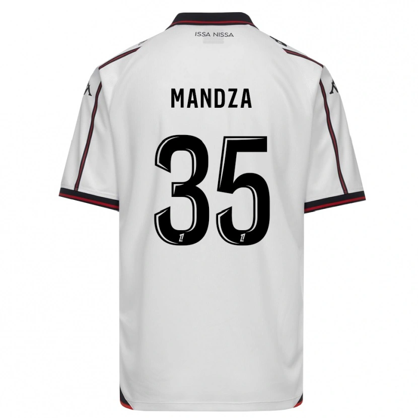 Danxen Homme Maillot Xavier Mandza #35 Noir Blanc Tenues Extérieur 2026/27 T-Shirt