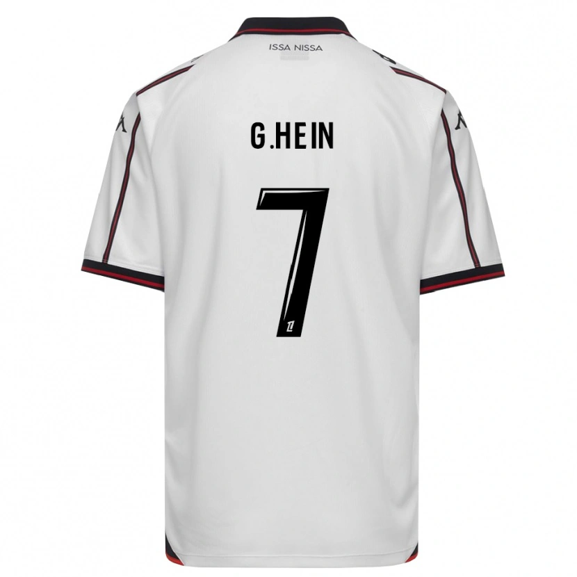 Danxen Homme Maillot Gauthier Hein #7 Noir Blanc Tenues Extérieur 2026/27 T-Shirt