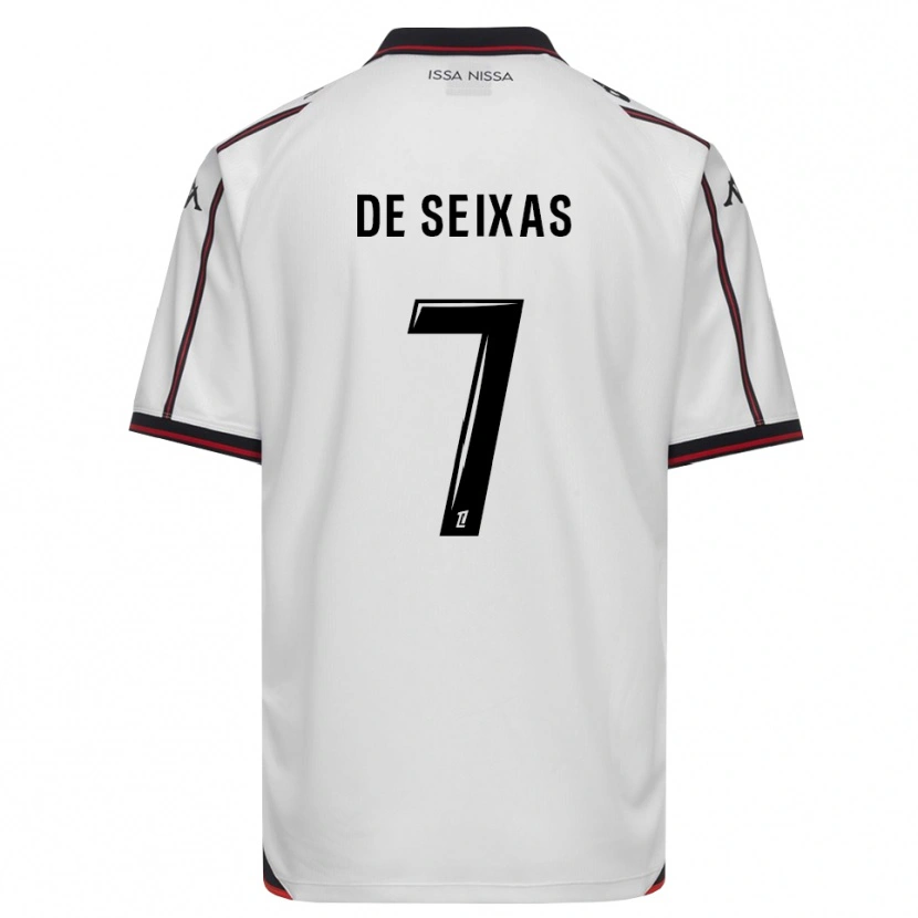 Danxen Homme Maillot Morgane De Seixas #7 Noir Blanc Tenues Extérieur 2026/27 T-Shirt