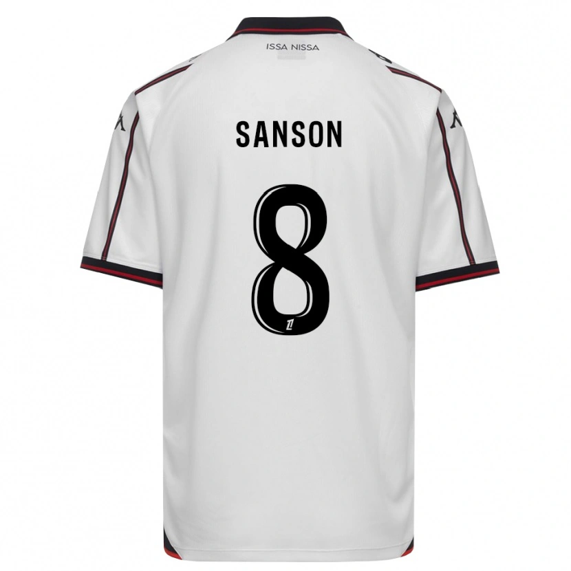 Danxen Homme Maillot Morgan Sanson #8 Noir Blanc Tenues Extérieur 2026/27 T-Shirt