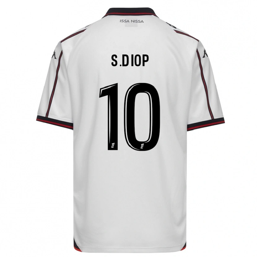 Danxen Homme Maillot Sofiane Diop #10 Noir Blanc Tenues Extérieur 2026/27 T-Shirt