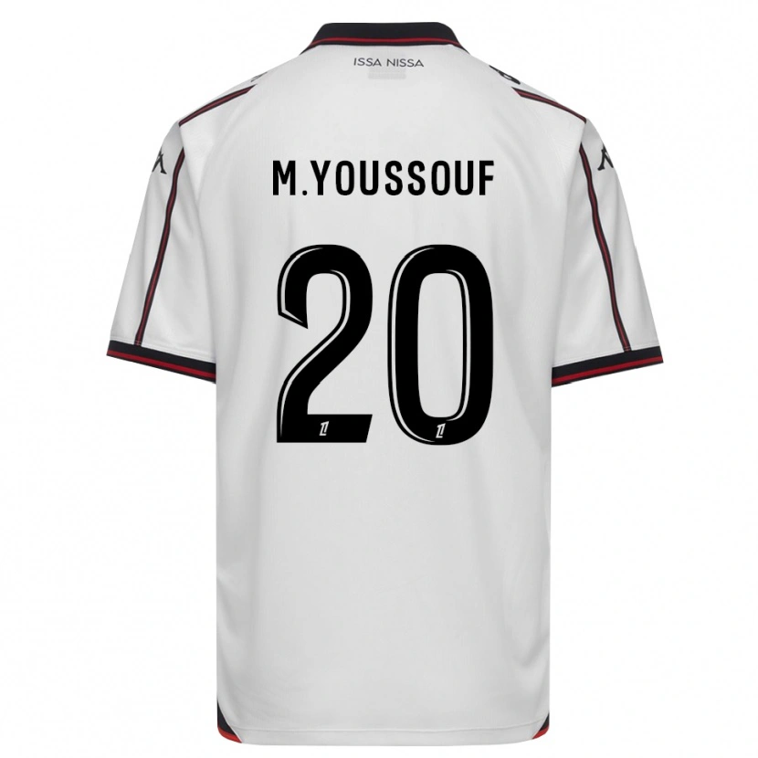 Danxen Homme Maillot Mousslim Youssouf #20 Noir Blanc Tenues Extérieur 2026/27 T-Shirt