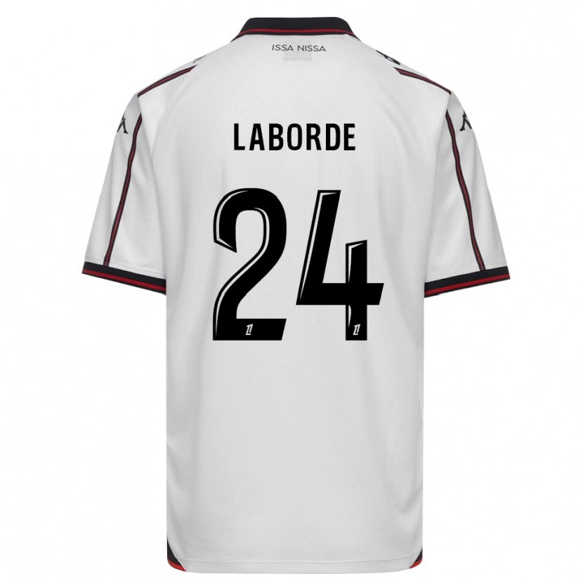 Danxen Homme Maillot Gaëtan Laborde #24 Noir Blanc Tenues Extérieur 2026/27 T-Shirt