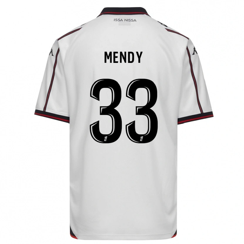 Danxen Homme Maillot Antoine Mendy #33 Noir Blanc Tenues Extérieur 2026/27 T-Shirt