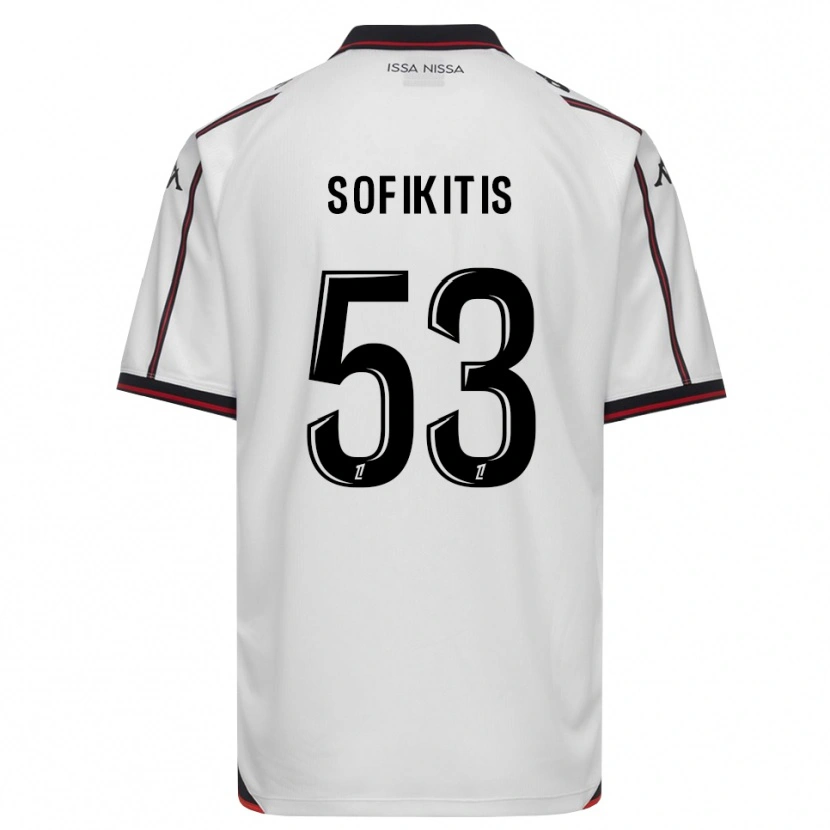 Danxen Homme Maillot Yanis Sofikitis #53 Noir Blanc Tenues Extérieur 2026/27 T-Shirt