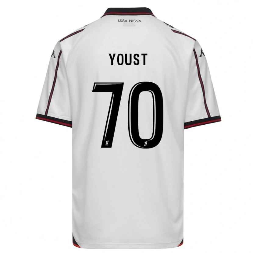 Danxen Homme Maillot Matys Youst #70 Noir Blanc Tenues Extérieur 2026/27 T-Shirt
