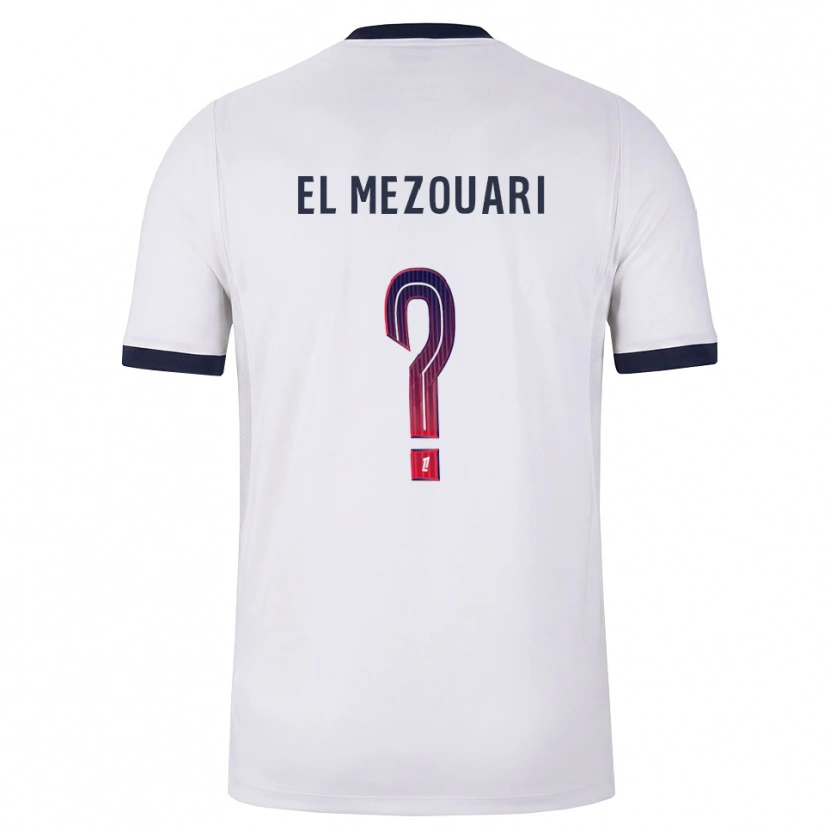 Danxen Homme Maillot Abde-Chahid El Mezouari #0 Blanc Noir Rouge Tenues Extérieur 2026/27 T-Shirt