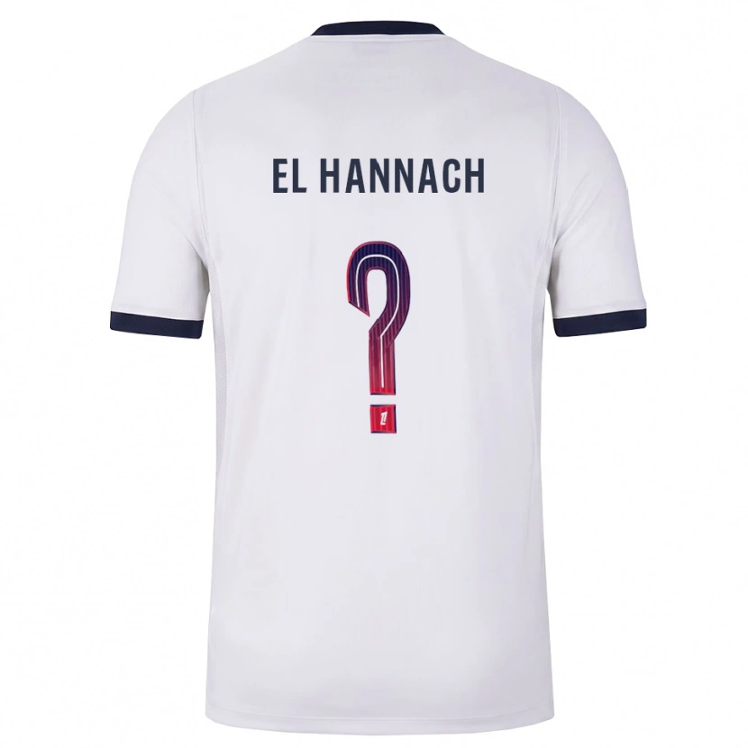 Danxen Homme Maillot Younes El Hannach #0 Blanc Noir Rouge Tenues Extérieur 2026/27 T-Shirt