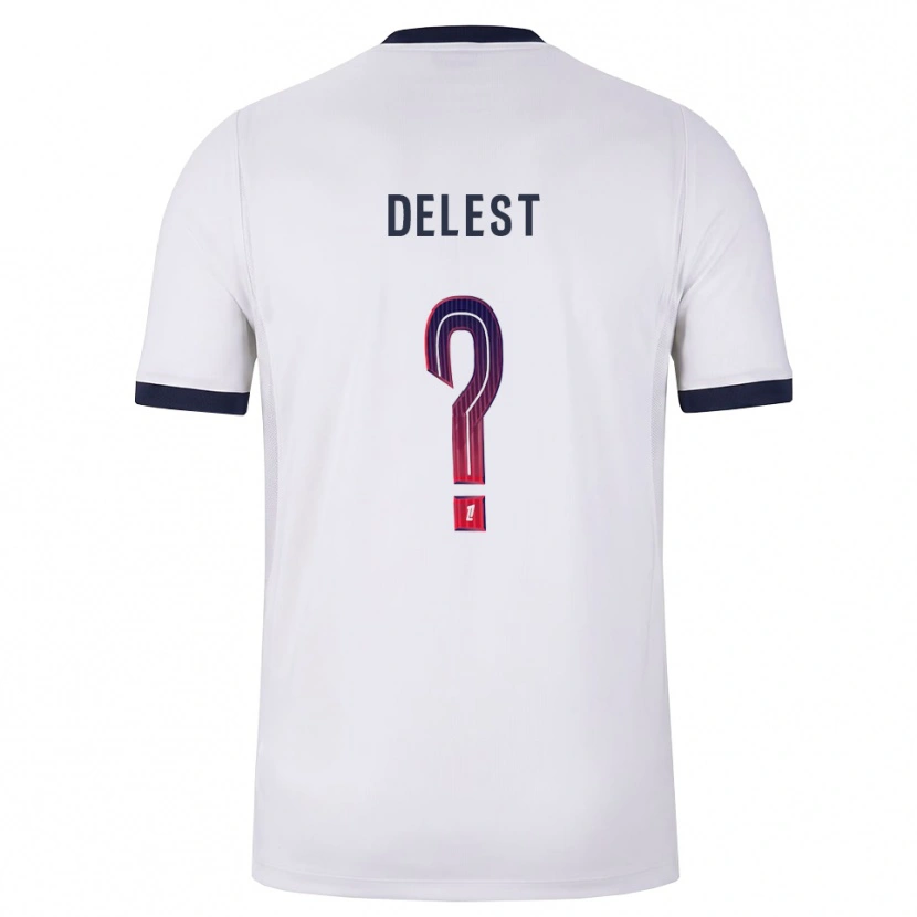 Danxen Homme Maillot Shadyl Delest #0 Blanc Noir Rouge Tenues Extérieur 2026/27 T-Shirt