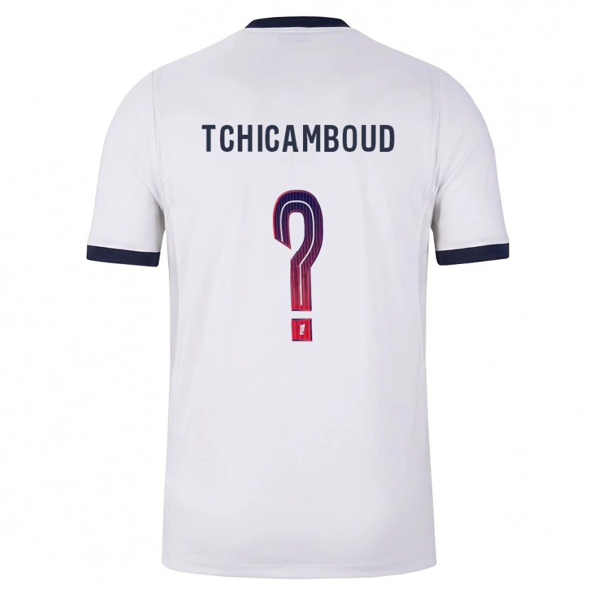 Danxen Homme Maillot Queyrell Tchicamboud #0 Blanc Noir Rouge Tenues Extérieur 2026/27 T-Shirt
