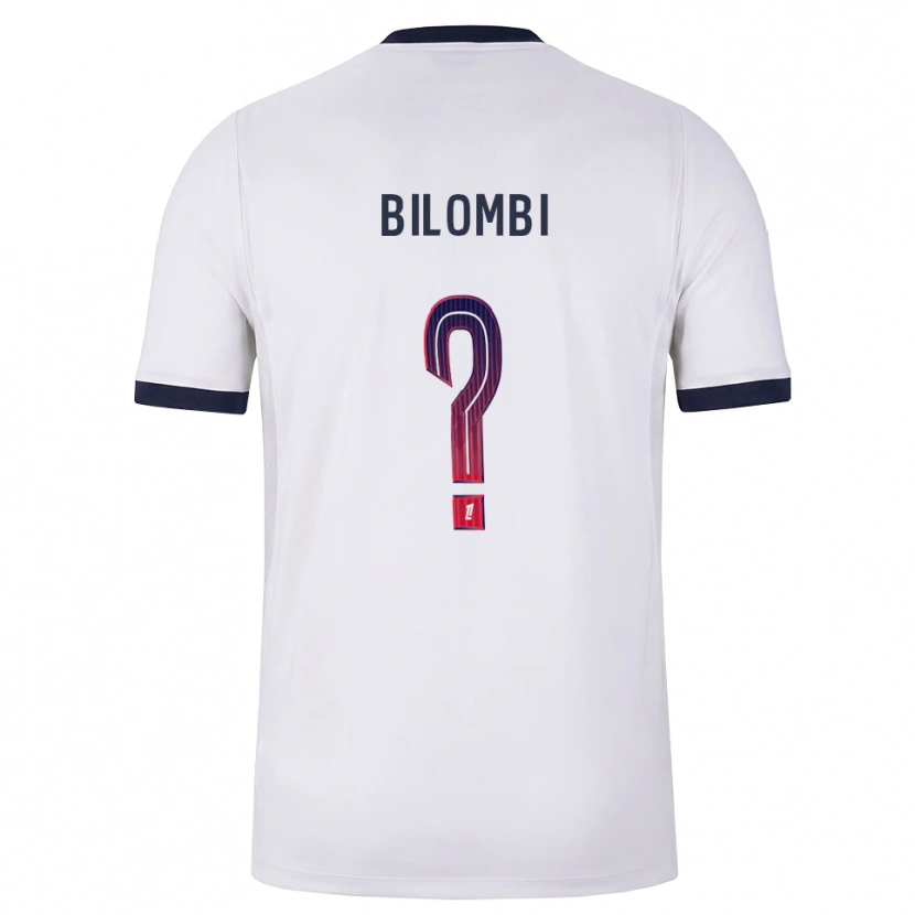 Danxen Homme Maillot Landryna Lushimba Bilombi #0 Blanc Noir Rouge Tenues Extérieur 2026/27 T-Shirt