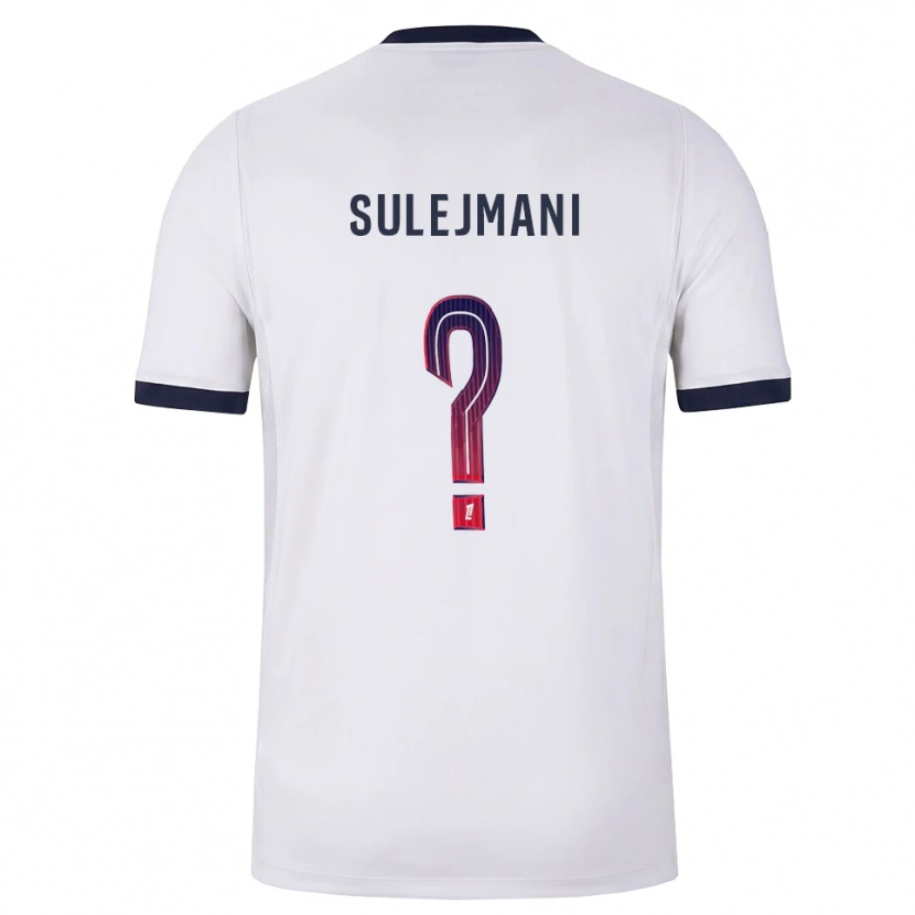 Danxen Homme Maillot Lora Sulejmani #0 Blanc Noir Rouge Tenues Extérieur 2026/27 T-Shirt