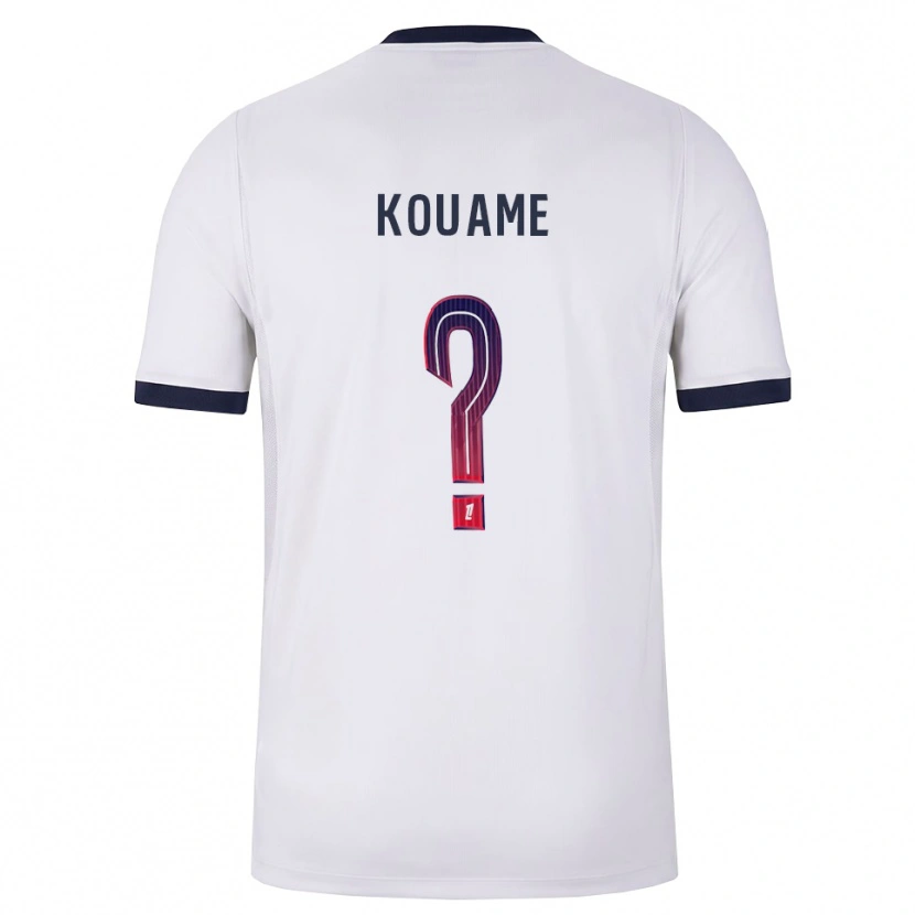 Danxen Homme Maillot Kelly Kouame #0 Blanc Noir Rouge Tenues Extérieur 2026/27 T-Shirt