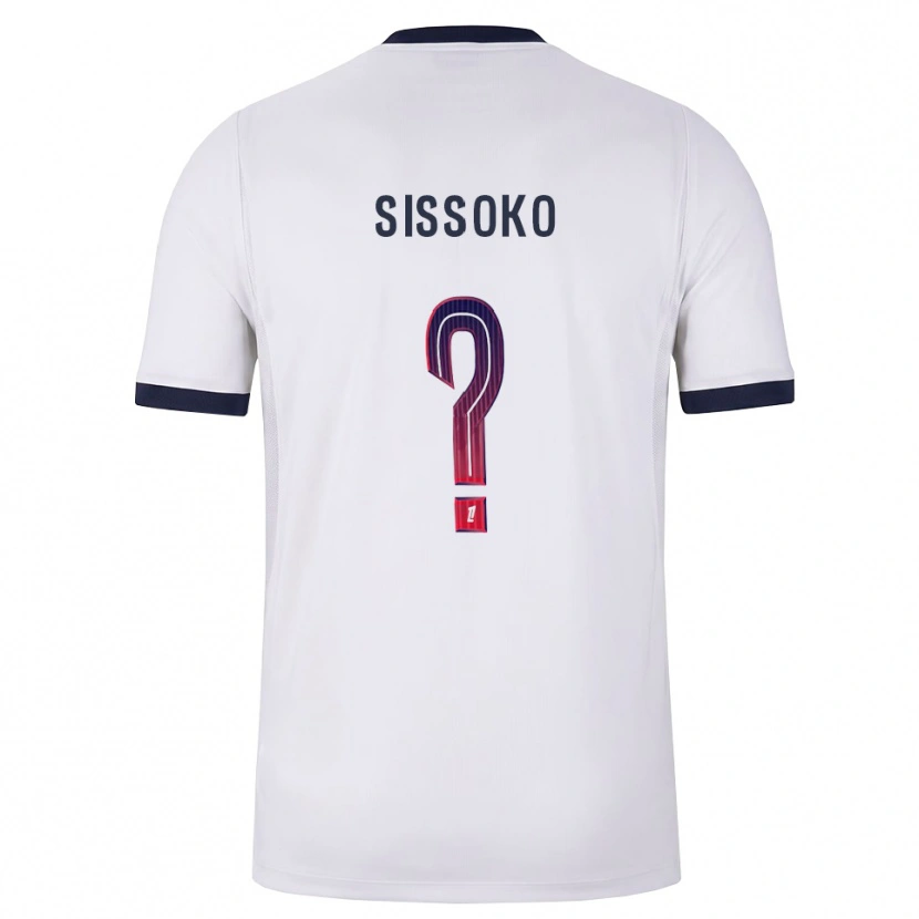 Danxen Homme Maillot Nassiama Sissoko #0 Blanc Noir Rouge Tenues Extérieur 2026/27 T-Shirt
