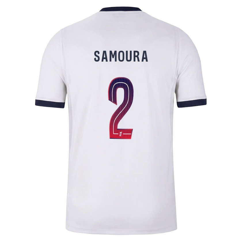 Danxen Homme Maillot Thiniba Samoura #2 Blanc Noir Rouge Tenues Extérieur 2026/27 T-Shirt