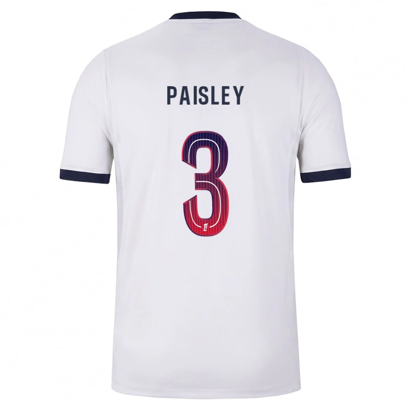 Danxen Homme Maillot Jarell Paisley #3 Blanc Noir Rouge Tenues Extérieur 2026/27 T-Shirt