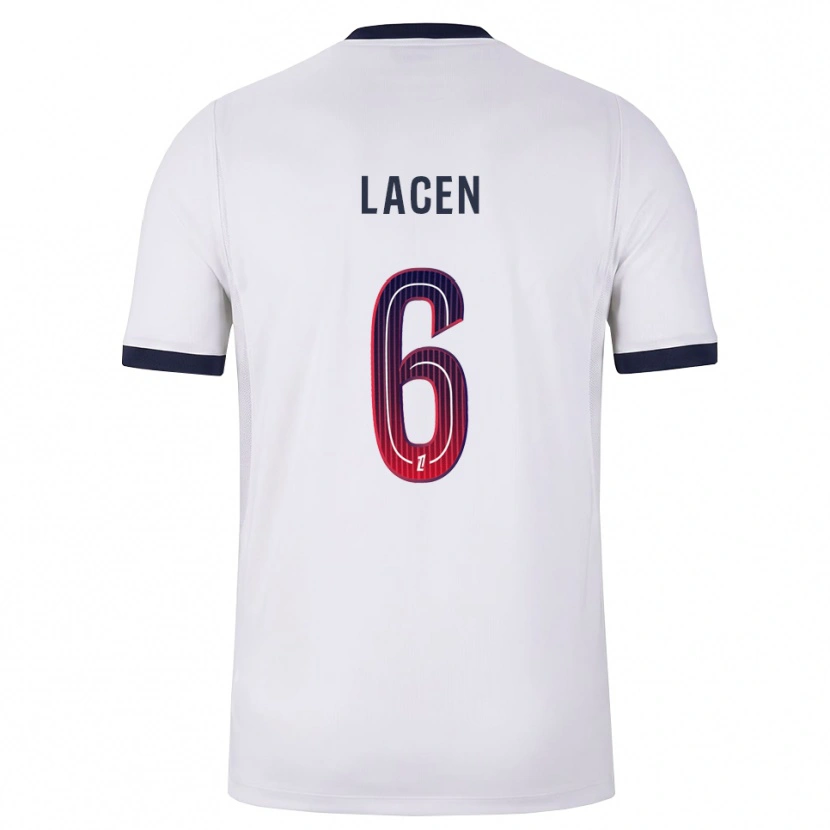 Danxen Homme Maillot Michaël Lacen #6 Blanc Noir Rouge Tenues Extérieur 2026/27 T-Shirt
