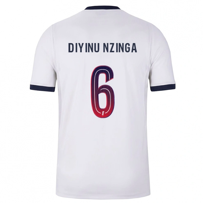 Danxen Homme Maillot Vainqueur Nzinga #6 Blanc Noir Rouge Tenues Extérieur 2026/27 T-Shirt