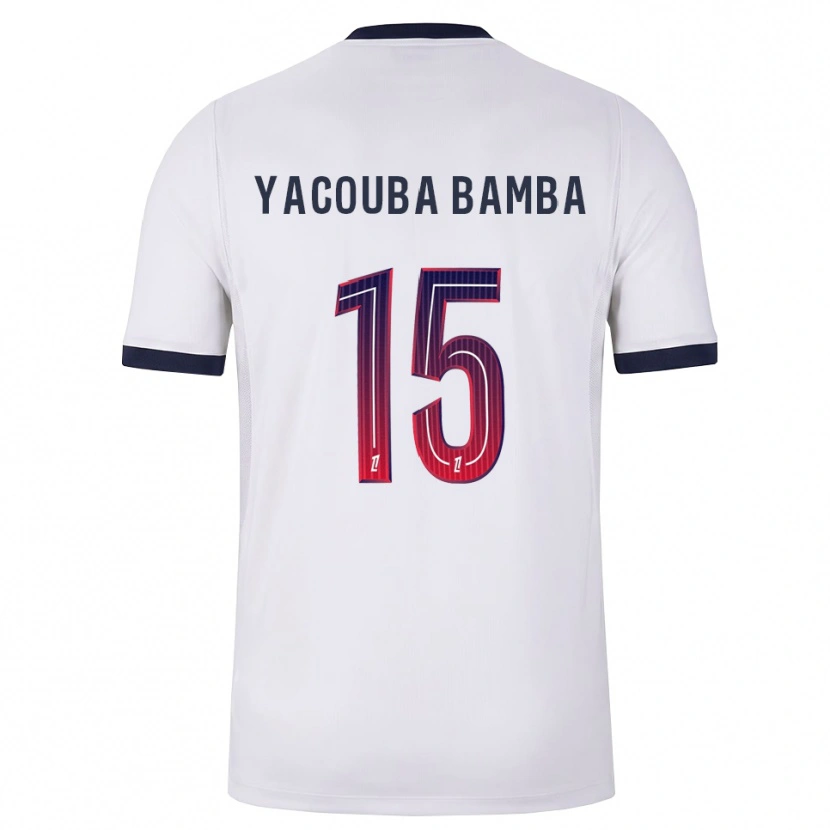 Danxen Homme Maillot Ben Yacouba Bamba #15 Blanc Noir Rouge Tenues Extérieur 2026/27 T-Shirt