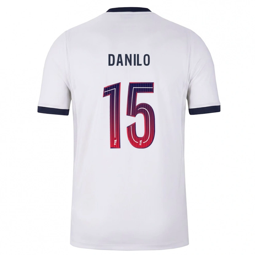 Danxen Homme Maillot Danilo Pereira #15 Blanc Noir Rouge Tenues Extérieur 2026/27 T-Shirt