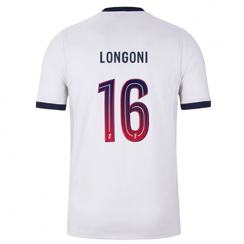 Danxen Homme Maillot Alessandro Longoni #16 Blanc Noir Rouge Tenues Extérieur 2026/27 T-Shirt